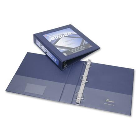 MADE-TO-STICK 751001 1.5 in. Framed Slant-D Ring View Binder  Navy Blue MA3749788